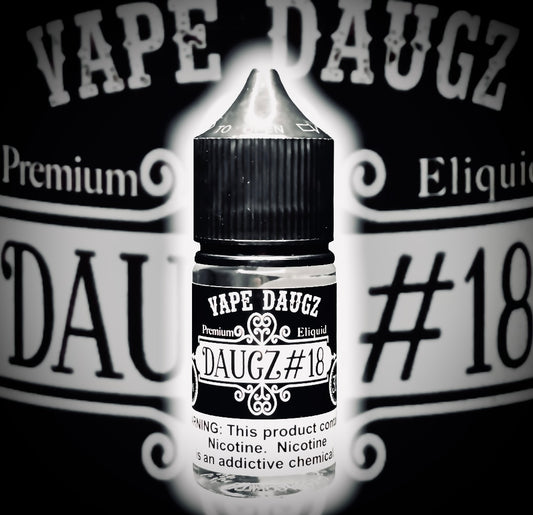 30ml Salt Nic: "Daugz #18" Ultra Ultra Light Tobacco