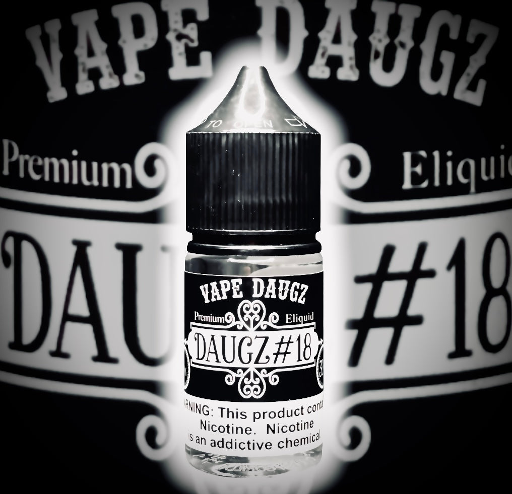 30ml Salt Nic: "Daugz #18" Ultra Ultra Light Tobacco